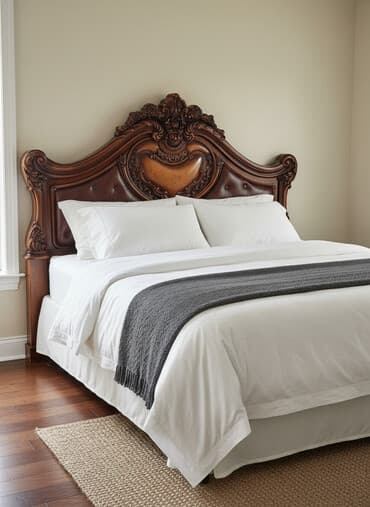 2 х ярусная кровать: Спальный гарнитур, Двуспальная кровать, Дерево, цвет - Коричневый — 1