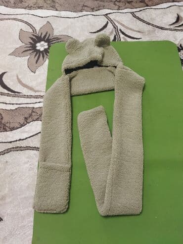 шапка с ушками которые поднимаются купить: Шапка, Искусственный мех, Зима, С шарфом — 3