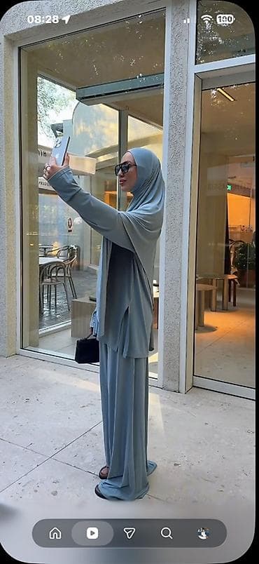палаццо: Комплект женской мусульманской одежды в стиле modest wear. - Состав — 1