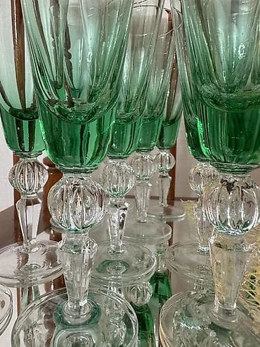 фужер: Винтажные фужеры "Суздаль". 
В разном цвете! 
Высота 19 см — 1