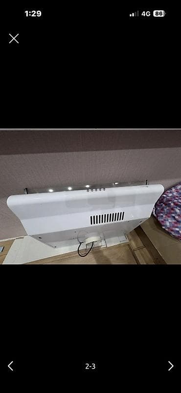 dark project kd83a: Кухонная вытяжка ELIKOR, наклонная/каминная, белая Отличное состояние — 3