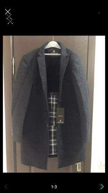 прокат мужских костюмов [возьми на прокат] бишкек фото: Продаю мужские пальто, Новый, размер 46-48 — 1