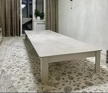 стол трансформер 2 в 1: Стол трансформер Для зала, Раскладной стол, цвет - Белый — 2