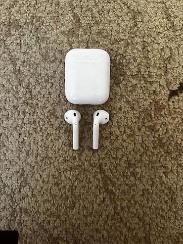 google fitbit: Беспроводные наушники-вкладыши, Apple, Airpods 2, Б/у — 5