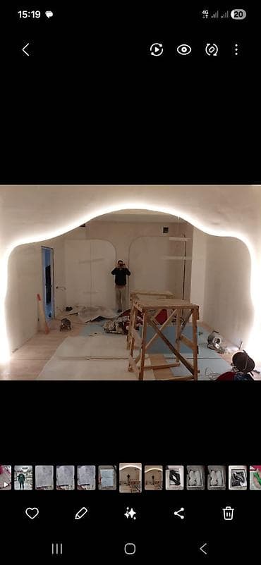 Текстиль: Зеркала с подсветкой и нестандартной формой под заказ - Изготовление — 2