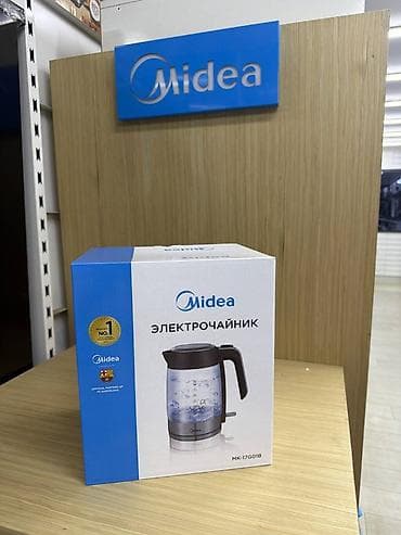 чайник с фильтром: Электрический чайник Midea MK-17G01B - Прозрачный стеклянный корпус с — 1