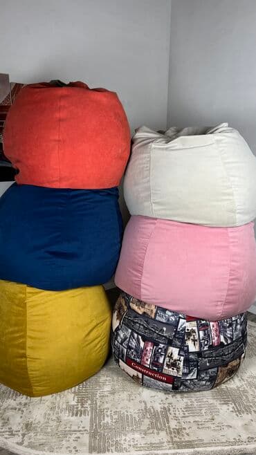 кресл: Бинбэг, Новый, Самовывоз, Бесплатная доставка, Платная доставка, цвет - Серый — 10