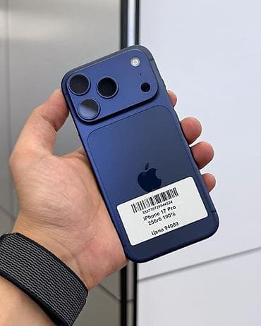 17 pro iphone: IPhone 17 Pro, Б/у, 256 ГБ, Синий, Защитное стекло, Чехол, Кабель, В рассрочку, 100 % — 2