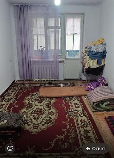 Недвижимость: 1 комната, 25 м², Общежитие, Аламедин-1 мкр Общежитие, 1 этаж, Старый ремонт — 1