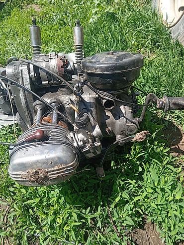 Транспорт: Запчасти от мотоцикл Урал мотор кардан велка задния амортизаторы бак — 2