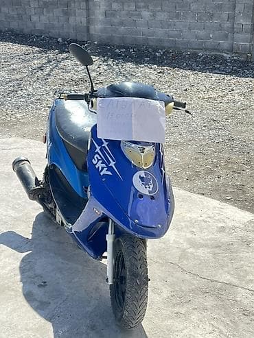 н мах: Скутер Sky (сине‑черный), бензиновый, 2‑местный. Основные — 2