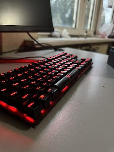 Клавиатура, HyperX, Механическая, Проводное подключение, Размер: 80%