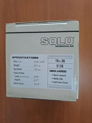 Лыжи: Монокуляр Vortex Solo 10x36 Компактный оптический монокуляр для — 5