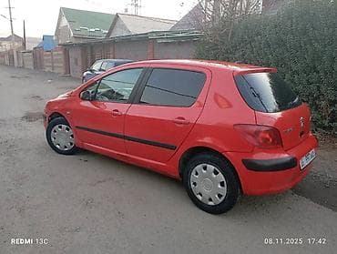Унаа сатуу: Peugeot 307: 2001 г., 1.6 л, Кол менен иштөөчү, Бензин, Хетчбек — 3