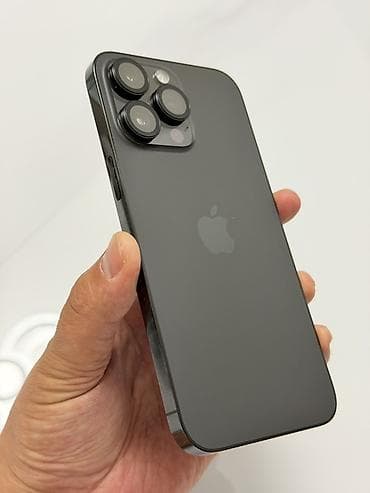 apple mac: IPhone 14 Pro Max, Б/у, 256 ГБ, Black Titanium, Защитное стекло, Чехол, Кабель, 89 % — 2