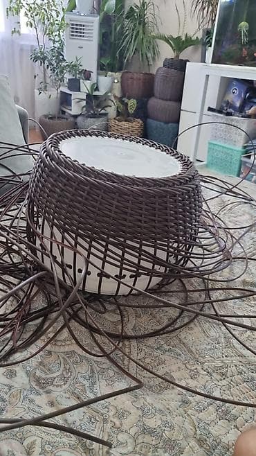 ротанг где купить: Плетёные кашпо для комнатных и уличных растений,плетение на заказ — 3