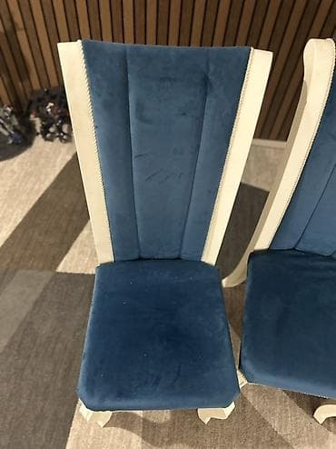 плетеный стол и стулья: Стул для зала, Дерево — 1