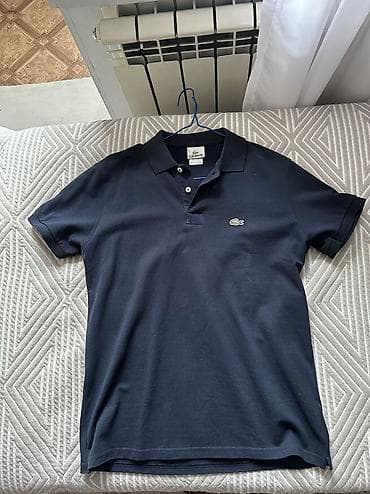 pull beer: Мужская футболка, L, Lacoste, Новый, цвет - Синий, Самовывоз, Платная доставка — 1