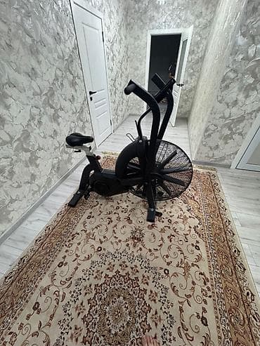 женский фитнес: Воздушный велотренажер (air bike) с рычагами для рук - Система — 4