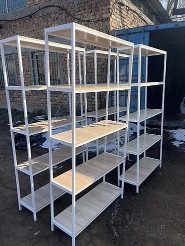 Стеллажи полки Полки стеллажи Длина 1м Высота 2м Глубина 31см Краска