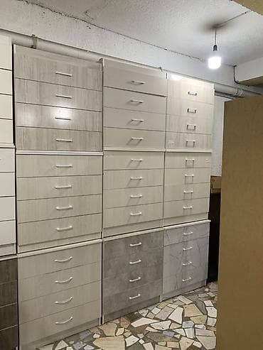 Комод для одежды, Новый, Без зеркала, ЛДСП, цвет - Серый, Бесплатная доставка