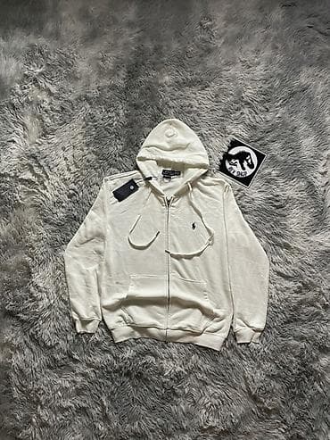 Толстовки: Худи на молнии Polo Ralph Lauren - Цвет: молочный/айвори - Размер по — 1