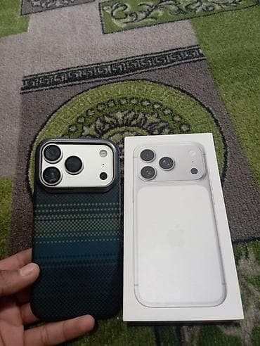 can bus: IPhone 17 Pro, Б/у, 256 ГБ, Белый, Защитное стекло, Чехол, Кабель, 100 % — 5