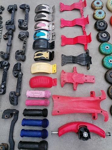 Велозапчасти: Детский самокат, Трёхколёсный, Б/у — 6