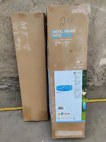 Бассейн каркасный Intex Metal Frame Pool - Диаметр: 2,44 м (8’) -