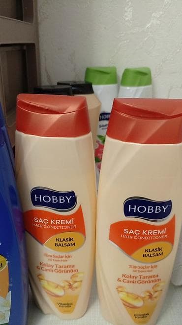 чистящие средства чистящий набор: HOBBY — комплект средств по уходу за волосами. - Шампунь HOBBY — 2