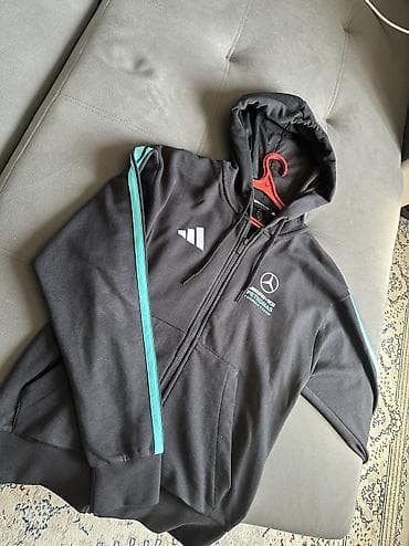 tech fleec: Мужская толстовка, S, M, Adidas, Новый, цвет - Черный, Самовывоз, Бесплатная доставка — 2