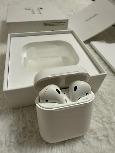 bluetooth speaker: Беспроводные вкладыши наушники, Apple, Airpods 2, Б/у — 2