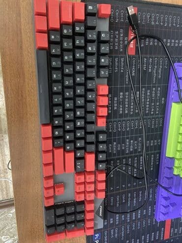 клавиатура a4tech: Клавиатура, Forev, Механикалык, Зымдуу туташтыруу, Өлчөмү: 100% — 1