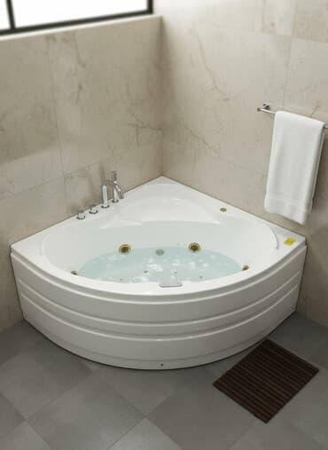 аквариум круглый: Ванна, Угловая, Материал: Акрил, Размер: 135 x 135 см — 1