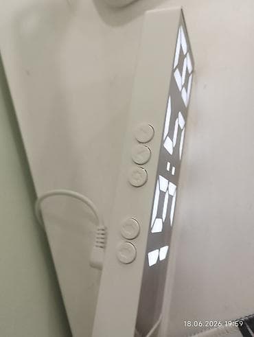 Часы для дома: Зеркальные электронные настольные часы с большим LED-дисплеем - — 2