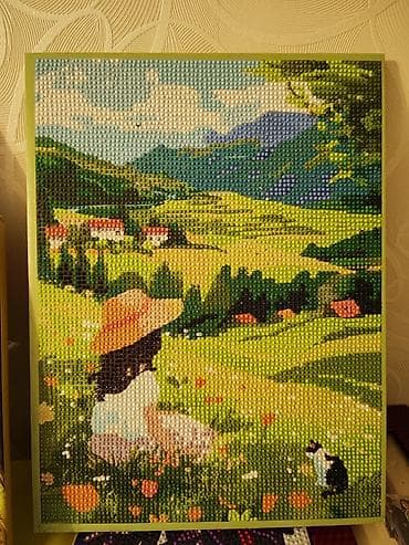 костюм зайки детский: Картины из алмазной мозаики в рамках. - Сюжеты: 1) Зайчата среди — 6