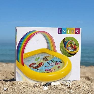 натяжной навес: Надувной детский бассейн Intex “Радуга” - Бренд: Intex - Тип — 2