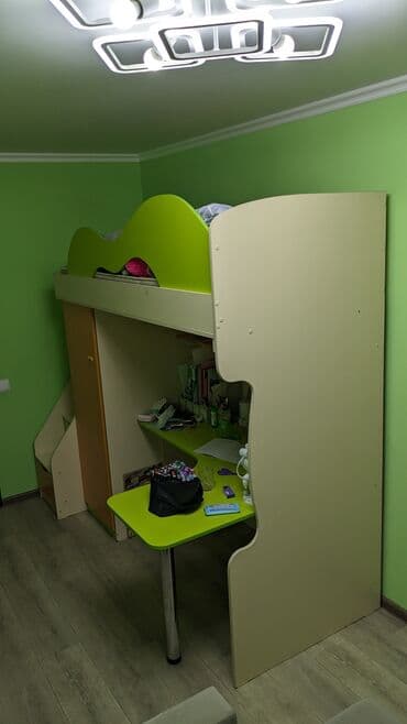 мебель для садика бу: Детская гарнитура, Б/у, Для девочки, Для мальчика, цвет - Зеленый, Самовывоз — 5