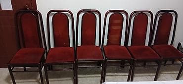 Кухонный стол и стул, цвет - Коричневый