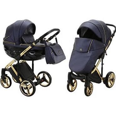 золото: Коляска, цвет - Золотой, Б/у — 1