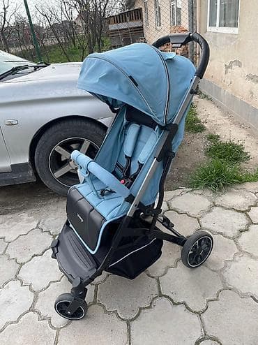 mama doona: Коляска, цвет - Голубой, Б/у — 3