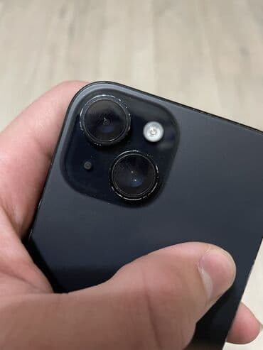 мобильные телефоны новые: IPhone 15, Б/у, 128 ГБ, Черный, Защитное стекло, Чехол, Коробка, 90 % — 3