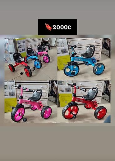 мото багажник: Детский велосипед, 3-колесный, 3 - 4 года, Новый — 7