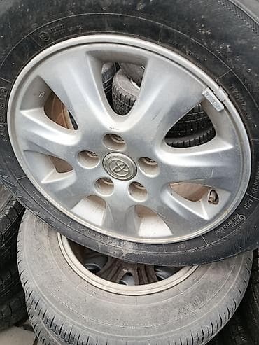 Колеса в сборе 205 / 65 / R 15, Лето, Б/у, Комплект, Литые, отверстий - 5 at lalafo.kg Колеса в сборе 205 / 65 / R 15, Лето, Б/у, Комплект, Литые, отверстий - 5