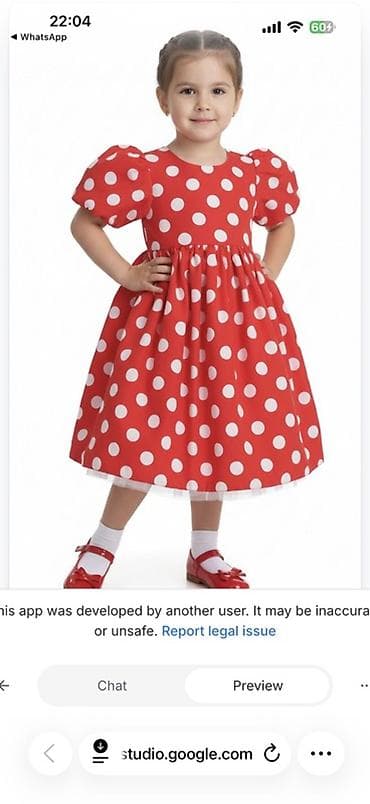 платья красные: Детское платье, цвет - Красный — 1