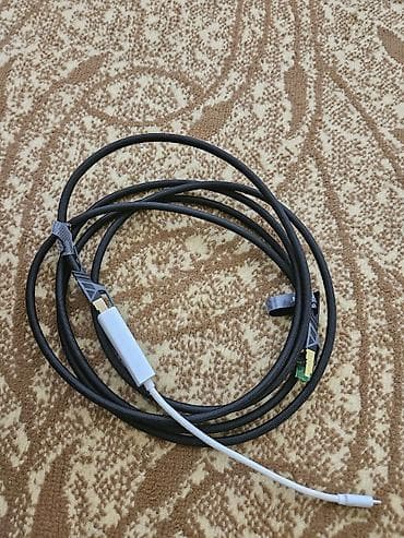 Продам комплект с ethernet на type-c кабель 3 метра новый купил