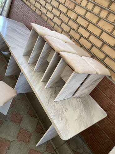 табуретка детская: Кухонный стол, Новый, Прямоугольный, Нераскладной — 7