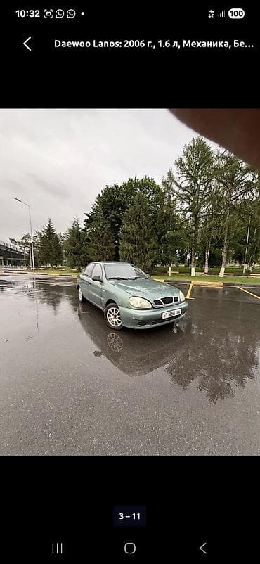 Транспорт: Daewoo Lanos: 2006 г., 1.6 л, Механика, Бензин, Седан — 4