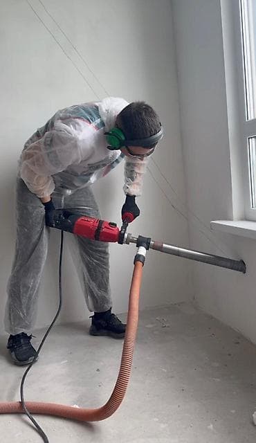 2 gb: Сверление отверстий установкой алмазного бурения Cayken в бетонных и — 2