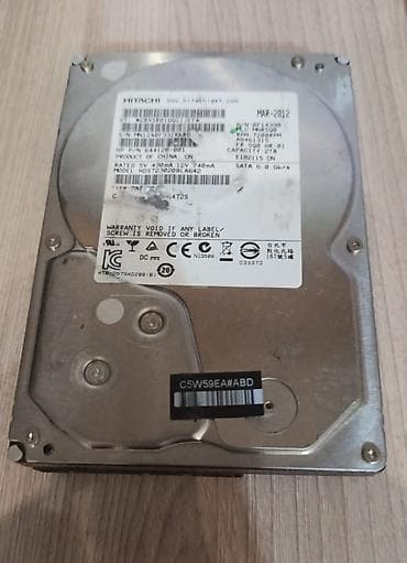 ps2 hdd: Накопитель для ПК, Б/у, Hitachi, HDD, 2 ТБ, 3.5", Для ПК — 1